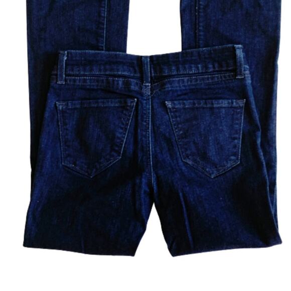 Yummie Boot Cut Jeans Slimming Dark Wash Mid Rise Slim Boot Cut Jeans Size 25 - Picture 6 of 12